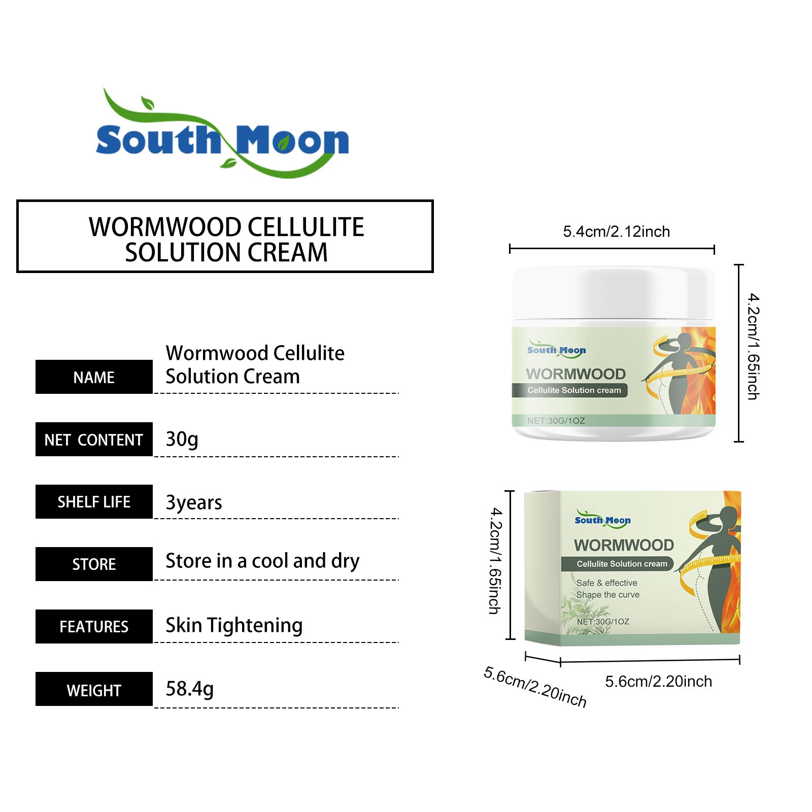 Mugwort Cream Wormwood Treatment Cream Botanical Extracts Gentle Ingredients Pampering Skin Body Cream Applicator