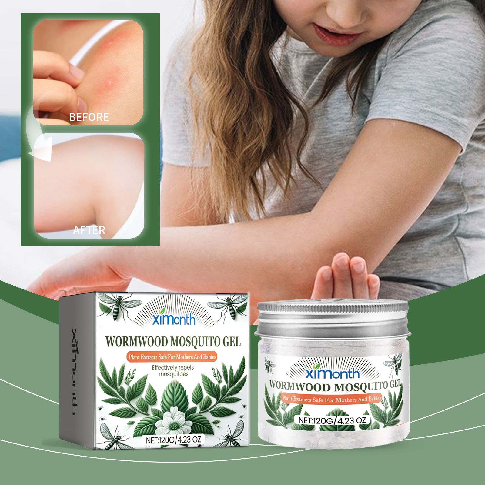 Mugwort Cream XIMONTH Wormwood Mosquito Gel