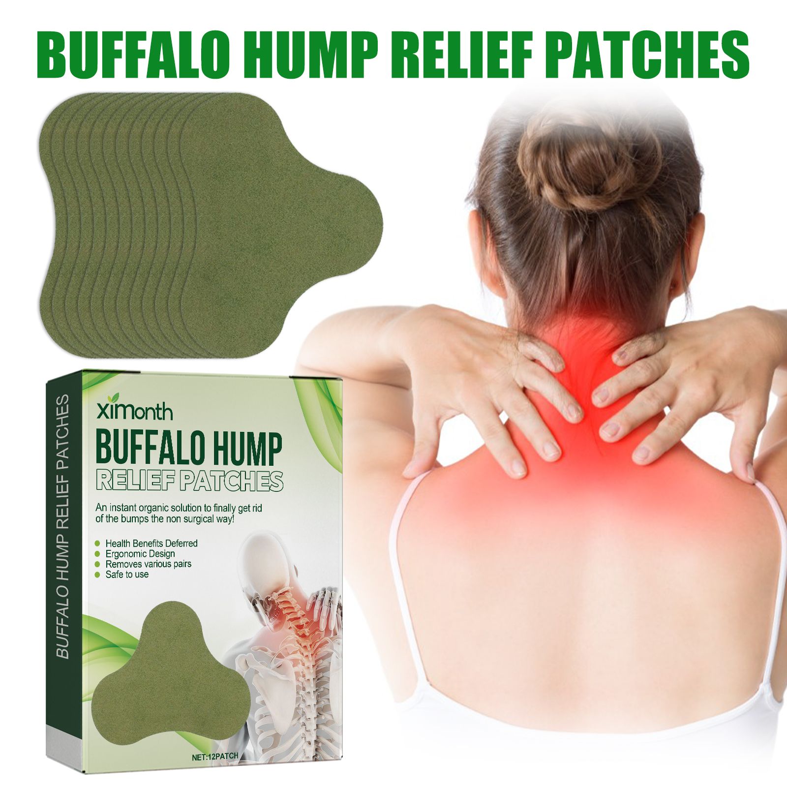 Mugwort Patch​ XIMONTH Buffalo Hump Relief Patches
