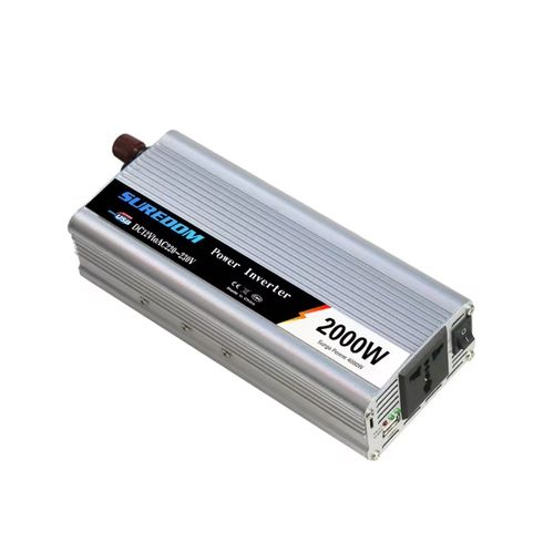 Inversor de energia solar automotivo, 2000w, inversor de energia solar dc 12v para ac 110v 220v, adaptador de carro usb, conversor, carregador automático