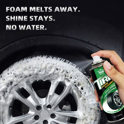 Car tire foam cleaner bright decontamination anti-aging dust blackening protection oil wax dosage 600ML