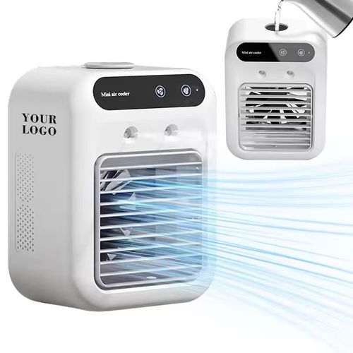 Desk Spray Fan Rechargeable Evaporative Air Cooler Personal Humidifier Portable Air Conditioner Fan