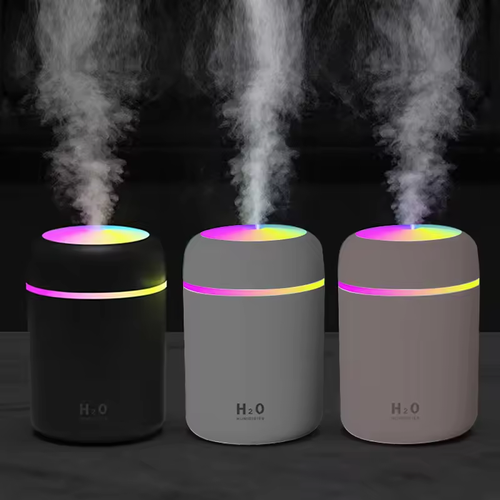 Home bedroom car color night light aromatherapy humidifier👍