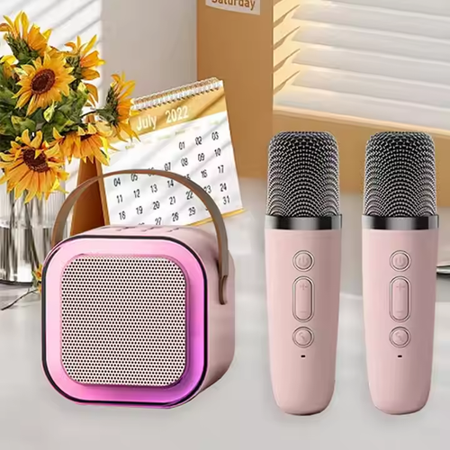 Outdoor Portable Home KTV Subwoofer Party Stereo Bluetooth Speaker Wireless Speaker with Karaoke Microphone