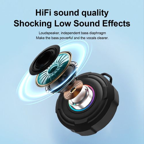 👂Water Resistant Wireless Speaker with Suction Cups🤘
