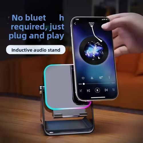 5 in 1 Wireless Induction Speaker Phone Stand😉