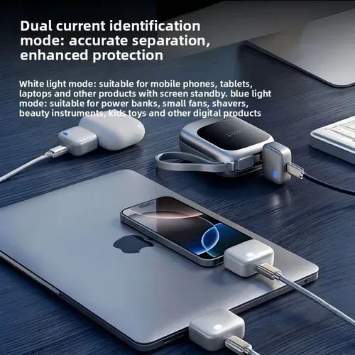 🔥Smart USB-C Power Strip with 140W Fast Charging, Automatic Power Shut-off, Safe Overcharge Protection, and Device-Friendly Design