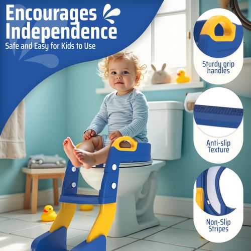 👶2 In 1 Toilet Potty Training Seat With Step Stool Ladder And Urinal👨‍👩‍👧‍👦🤟
