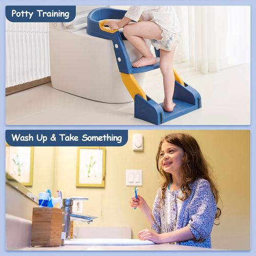 👶2 In 1 Toilet Potty Training Seat With Step Stool Ladder And Urinal👨‍👩‍👧‍👦🤟