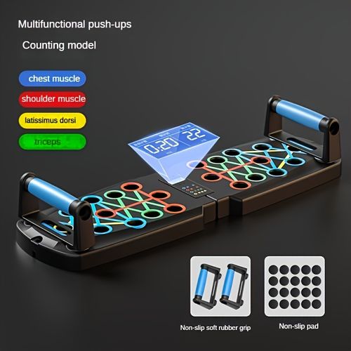 💎Multi-function Push-up Board With Timer🏋️‍♂️💪