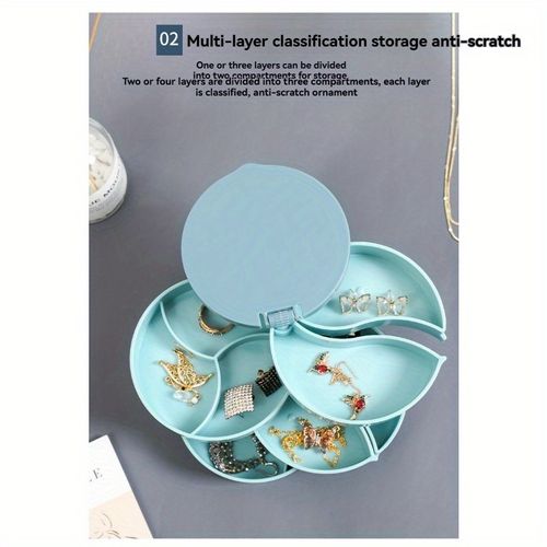 🔥70% off sale - Accessories Organizer Box with Cosmetic Mirror👩‍❤️‍💋‍👨🧡