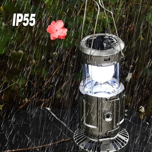 🌞Multifunctional Portable Solar Charging Camping Lantern With Fan😎💎