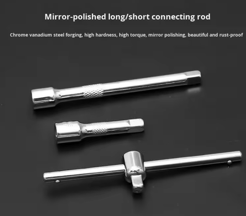 🔧 46pcs carbon steel repair tool set⚙️ Ratchet wrench & screwdriver combo
