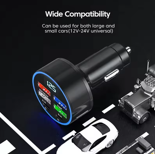 🚗 8‑in‑1 multi‑port car charger adapter
