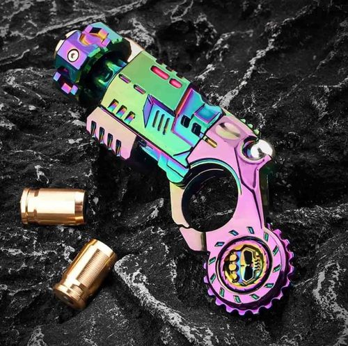 🔫5-set  Chic realistic mini alloy toy gun💥 Shell eject design fires soft bullets