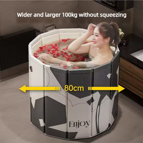 🛁 Large capacity portable foldable bathtub & ❄️ Practical ice bath & daily bathing use