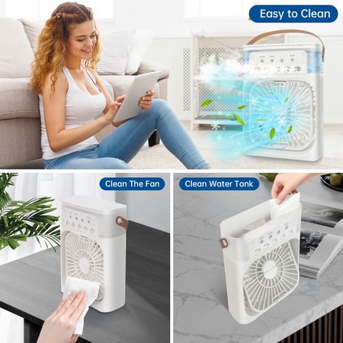 ❄️ Stylish Ice Crystal Cooling Fan