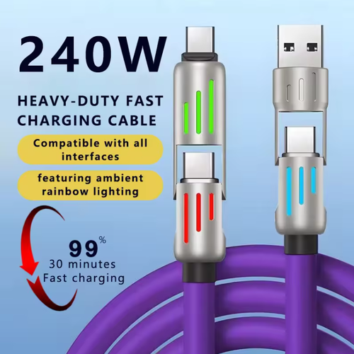 🔗 4‑in‑1 multi‑device compatible charger