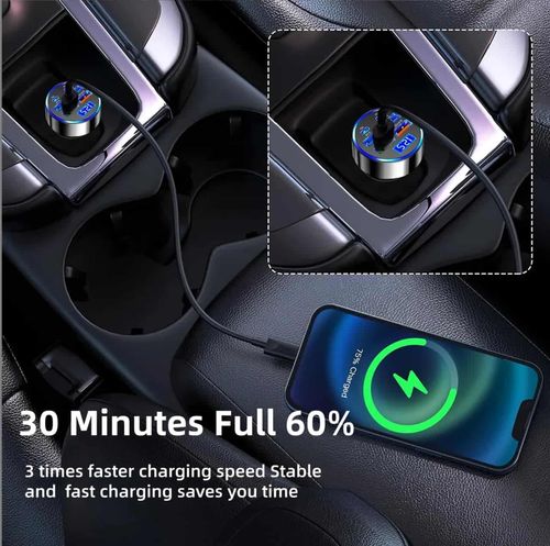 🚗 8‑in‑1 multi‑port car charger adapter