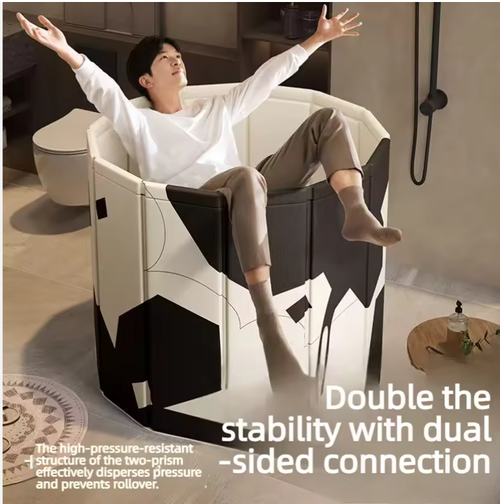 🛁 Large capacity portable foldable bathtub & ❄️ Practical ice bath & daily bathing use