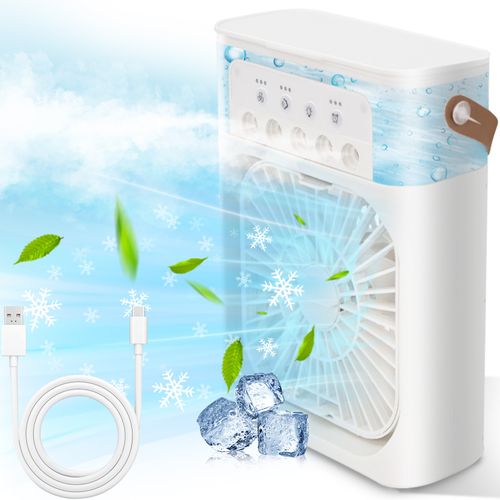 ❄️ Stylish Ice Crystal Cooling Fan