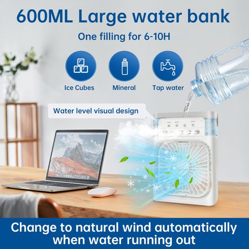 ❄️ Stylish Ice Crystal Cooling Fan