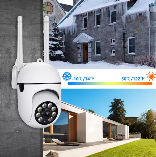 🔄 360° wireless panoramic monitoring& 📹 3MP mini smart dome security camera