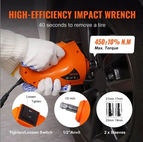 🔧 5T 12V electric car jack with impact wrench