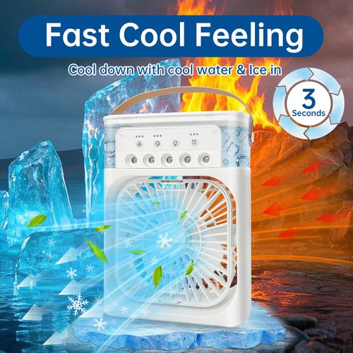❄️ Stylish Ice Crystal Cooling Fan