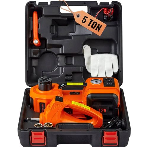 🔧 5T 12V electric car jack with impact wrench