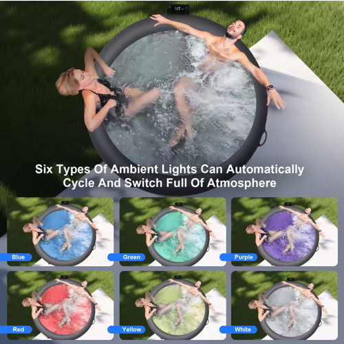 ♨️ 2026 New Round Inflatable SPA Hot Tub  &💧 PVC energy-saving outdoor spray pool