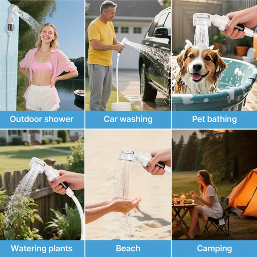 💧 Portable rechargeable electric shower pump