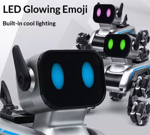 🐶 Luxury 8‑wheel stunt mechanical dog toy