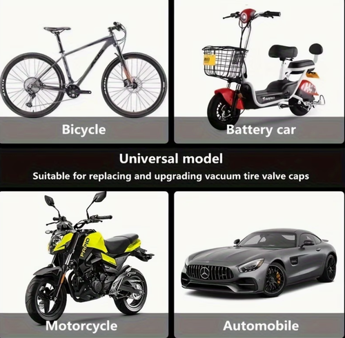 🌟 Luminous valve caps glow stylishly at night