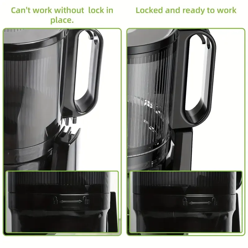 Biolomix PRO 130mm Extra Wide Chute Slow Juicer Commercial Stainless Steel plus BPA Free Plastic Dual Mode 50RPM Slow Squeeze 12000RPM Turbo 1000ML Tank 1501ml Optimal Yield 05 1L Removable Pulp Container