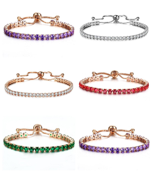 Luxury-Style Bracelet Set: Premium Alloy, Faux Zircon, and Crystal Bracelets (Set of 6)