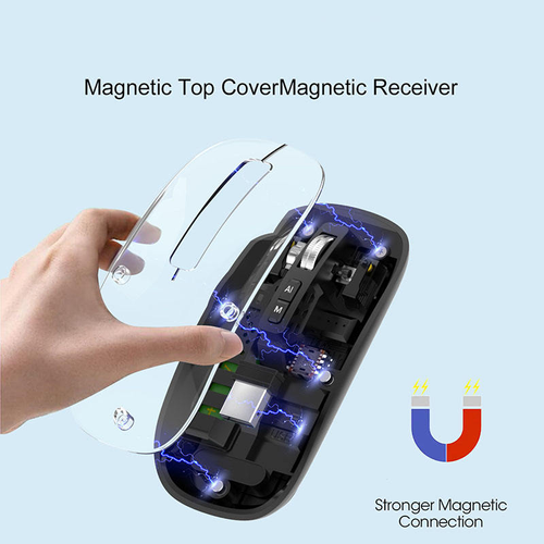 AI Smart Mouse Transparent Wireless Mouse V16 with Voice Typing, Translation, and Creative Functions powered by multiple AI large language models including DeepSeek.