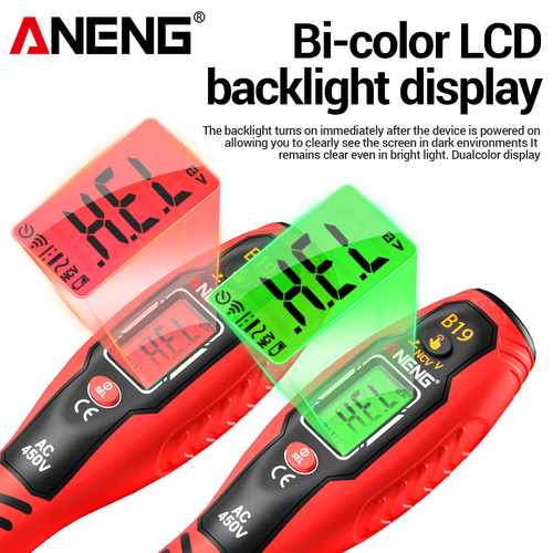 ANENG high-precision smart electricity test pen with digital display and multi-function