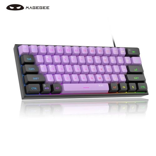 MageGee Mini 60% Membrane Gaming Keyboard, RGB Backlit 61 Key Ultra-Compact Keyboard, TS91 Ergonomic Mechanical Feeling Office Computer Keyboard TOP PICKS
