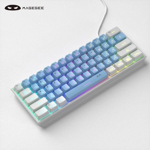 MageGee Mini 60% Membrane Gaming Keyboard, RGB Backlit 61 Key Ultra-Compact Keyboard, TS91 Ergonomic Mechanical Feeling Office Computer Keyboard TOP PICKS