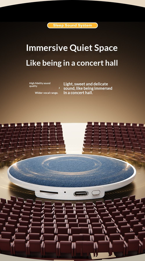 Bedside Audio Pillow Speaker — Plays Audio Discs & Bluetooth Audio — Sleep Timer Function