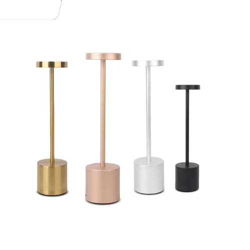NEW Design Cordless Led Table Lamp Modern Wireless Rechargeable Touch Dimming Portable Restaurant Lights Luxury Desk Table Lamps