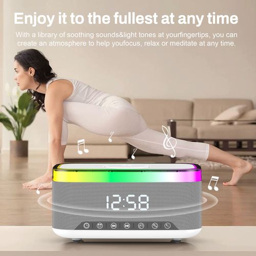🎁🎁OEM Multifunctional Smart Wireless Speaker With LED Display Clock Alarm Phone Charger Bluetooth Speaker💘