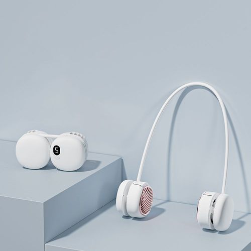 Custom Outdoor Sport Office Rechargeable Handing Fan for Cute Gift Lightweight Wearable Neck Fan Portable Cooling Fan