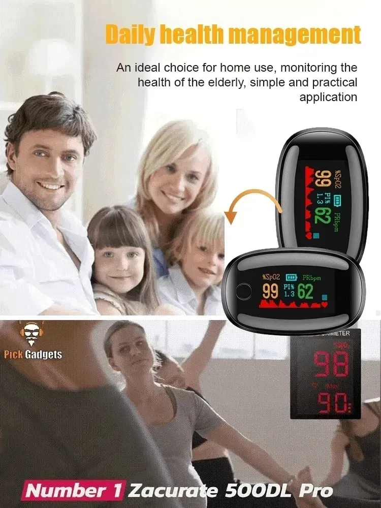 finger clip home blood oxygen saturation monitoring gemstone oximeter