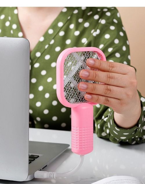 50% OFF 🔥Hot Sale Mini Outdoor Electric Purple LED Bug Zapper Mosquito Swatter Effective for Flies