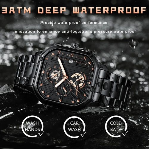Swiss Men's Watch Waterproof Luminous Calendar Quartz Watch