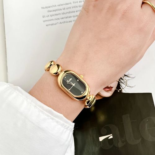 High-End Exquisite Ladies' Watch Retro Romantic Trendy New Style Stainless Steel Individualistic Fashion Chain & Link Bracelets