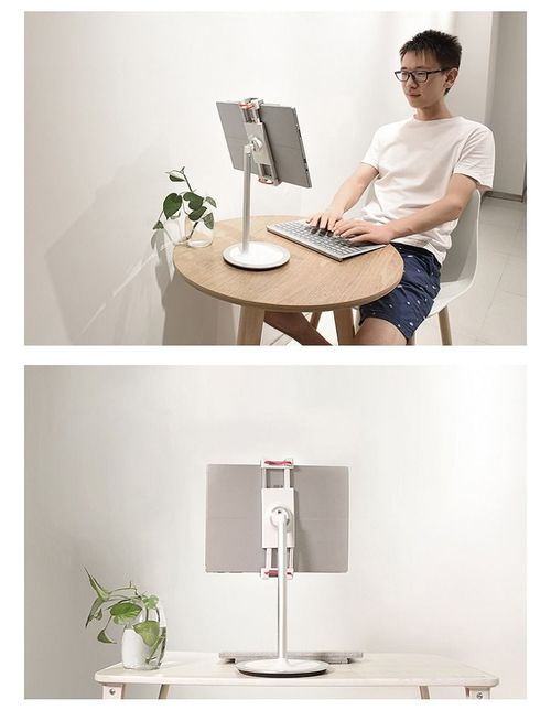 4.7-12.9 Inch Aluminum Alloy Desktop Stand for iPad Pro iPhone Surface Book Tablet PC Stand