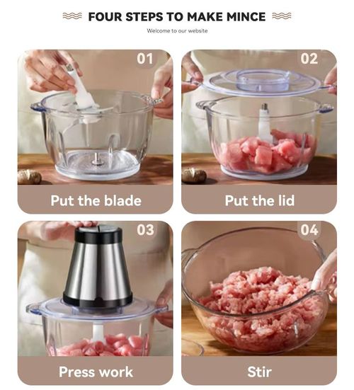 Multifunctional Electric Mixer Meat Grinder Stainless Steel